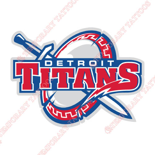 Detroit Titans Customize Temporary Tattoos Stickers NO.4273